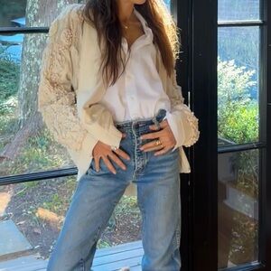 100% Silk Embroidered Bomber Jacket